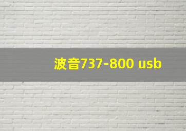 波音737-800 usb